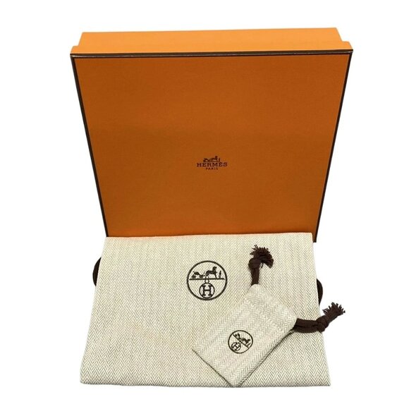 HERMES Uncle Chene Dunkle Veau Epsom W Belt 812-071225 - Picture 7 of 7